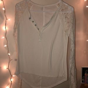Lace White Long-Sleeve
